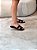 Rasteira Feminina Taylor Preta em Couro - Imagem 5