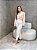 Slingback Feminino Sarah Nude/Off Sem Salto - Imagem 4