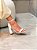 Sandália Feminina Milla Off-White Salto alto - Imagem 2
