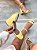 Sandália Feminina Milla Amarelo Salto baixo - Imagem 7