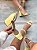 Sandália Feminina Milla Amarelo Salto baixo - Imagem 8