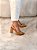 Slingback Feminino Helena Camel em Couro legítimo - Imagem 7