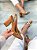 Slingback Feminino Helena Camel em Couro legítimo - Imagem 2