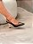 Slingback Valentina Marrom em Couro legítimo Salto alto - Imagem 1