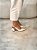 Slingback Valentina Branco em Couro legítimo Salto Baixo - Imagem 5