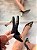 Slingback Valentina Preto em Couro legítimo Salto Alto - Imagem 8