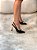 Slingback Valentina Preto em Couro legítimo Salto Alto - Imagem 5