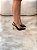 Slingback Valentina Preto em Couro legítimo Salto Alto - Imagem 7