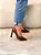 Scarpin Feminino Louise Marrom em Couro legítimo - Imagem 3