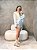 Bota Feminina Vivian Off-White Croco em Couro legítimo - Imagem 7