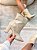 Bota Feminina Vivian Off-White Croco em Couro legítimo - Imagem 3