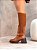 Bota Feminina Paloma Caramelo em meia 2 em 1 - Imagem 4
