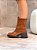 Bota Feminina Paloma Caramelo em meia 2 em 1 - Imagem 1