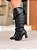 Bota Feminina Over Maya Preta em Couro Legitimo - Imagem 2
