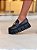 Mocassim Camille plataforma Preto em Couro legítimo - Imagem 1