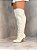 Bota Feminina Over Aline Off-White Camurça - Imagem 5