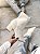 Bota Feminina Carina Off-white em Strech - Imagem 2