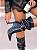Bota Feminina Slouch Sheila Preta - Imagem 1