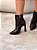 Bota Feminina Louise Cano curto Marrom Croco em Couro legítimo - Imagem 5