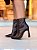 Bota Feminina Louise Cano curto Marrom Croco em Couro legítimo - Imagem 3