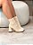 Bota Feminina Luana Off-White em Meia - Imagem 1