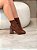 Bota Feminina Luana Marrom em Meia - Imagem 9