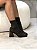 Bota Feminina Luana Marrom em Meia - Imagem 1