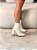 Bota Feminina Dani Off-White Cano curto - Imagem 1