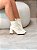 Bota Feminina Dani Off-White Cano curto - Imagem 4