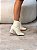 Bota Feminina Dani Off-White Cano curto - Imagem 2