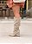 Bota Feminina Slouch Beatriz Off-White em Camurça Couro - Imagem 4