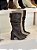 Bota Feminina Slouch Beatriz Off-White em Camurça Couro - Imagem 7