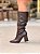 Bota Feminina Slouch Beatriz Marrom em Couro legitimo - Imagem 1