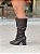 Bota Feminina Slouch Beatriz Marrom em Couro legitimo - Imagem 7