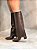 Bota Feminina Samira Capa Marrom Cano Alto - Imagem 3