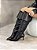 Bota Feminina Kandi Preta Over em Couro legítimo - Imagem 4