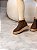 Bota de pelos Ruby Marrom em Camurça - Imagem 4