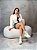 Coturno Feminino Amara em Meia Off-white - Imagem 3