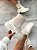 Coturno Feminino Amara em Meia Off-white - Imagem 1
