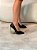 Scarpin Feminino Mayra Preto Salto Arquitetônico - Imagem 6