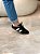 Tênis Feminino Sandy Preto/Branco em couro legítimo - Imagem 7