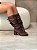 Bota Feminina Over Carina Marrom em Strech - Imagem 5