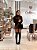 Bota Feminina Over Carina Preta Suede em Strech - Imagem 5