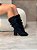 Bota Feminina Over Carina Preta Suede em Strech - Imagem 6