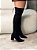 Bota Feminina Over Carina Preta Suede em Strech - Imagem 4