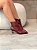 Bota Feminina Kandi Vinho Cano curto em Couro legítimo - Imagem 7