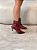 Bota Feminina Kandi Vinho Cano curto em Couro legítimo - Imagem 2