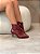 Bota Feminina Kandi Vinho Cano curto em Couro legítimo - Imagem 8