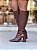 Bota Feminina Laís Marrom Cano Alto - Imagem 4