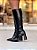 Bota Feminina Laís Preta Cano alto - Imagem 9